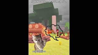 Noob Bacon Tamed Chick Pet be like 😮. #roblox #99nightintheforest