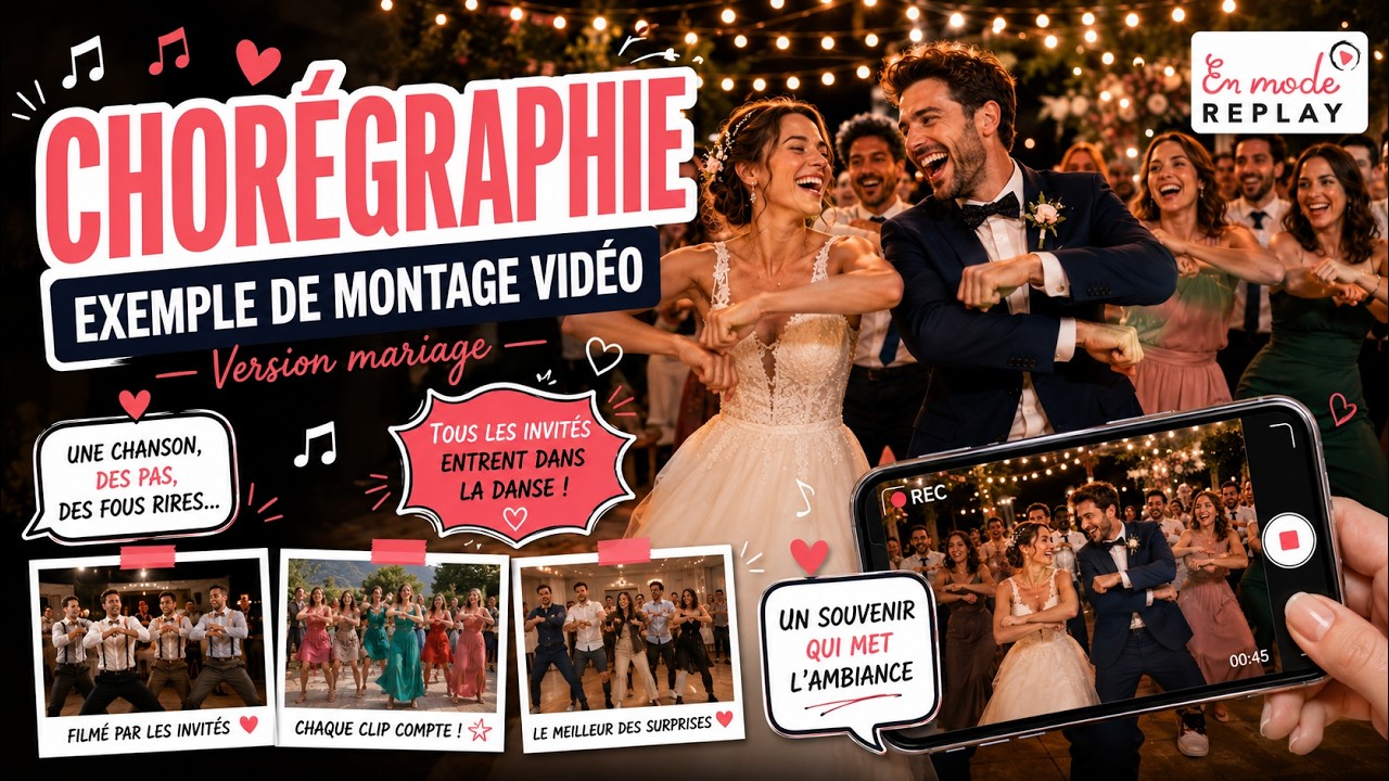 Chorégraphie mariage | Exemple de montage vidéo surprise