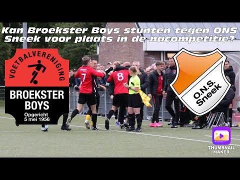 Broekster Boys TV kan BB stunten tegen ONS Sneek voor plaats in de nacompetitie