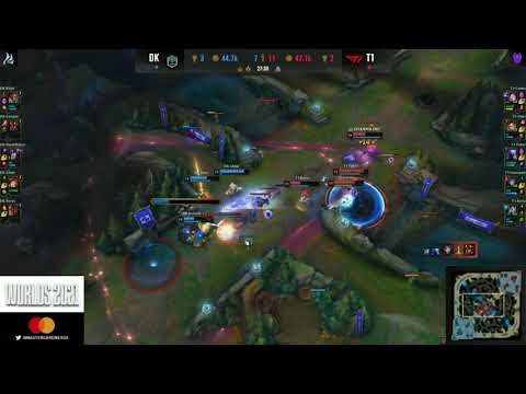 T1 destroying DWG in INSANE TEAMFIGHT | FAKER CARRY