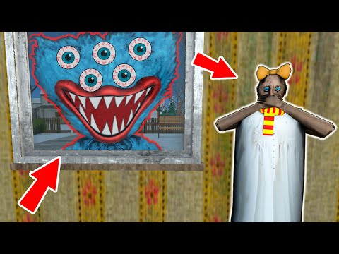 Scary Huggy Wuggy vs Granny - funny horror school animation (81-90 part. all series in a row)