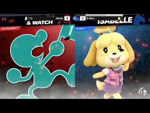 Smash Lab 186 SSBU Losers Finals Skylar (G&W) vs. B-Rice (Isabelle)