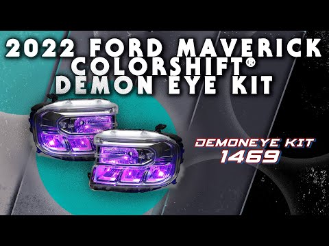 2022 Ford Maverick Headlight Demon Eye ColorSHIFT® Kit