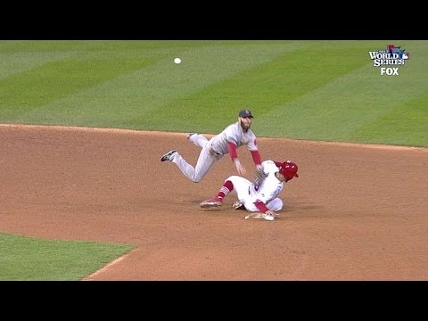 WS2013 Gm4: Jay out at second on bang-bang play