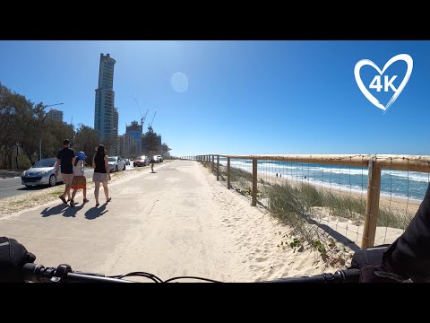 New Bike Friendly Ocean Path Opens + 30Km Bike Ride From Surfers To Burleigh, Gold Coast Australia