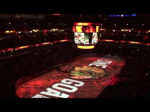 Chicago Blackhawks take the ice / starting lineup 11/29/2016 vs Florida