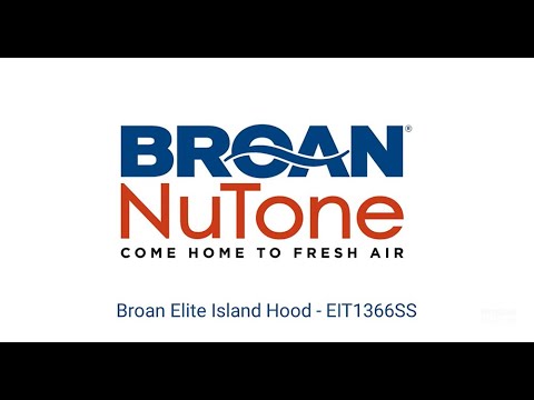 BROAN ELITE EIT1 SERIES ISLAND RANGE HOOD FEATURES AND BENEFITS image 1