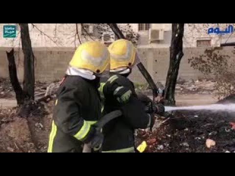 حريق يلتهم مزرعة مهجورة غرب الدمام 