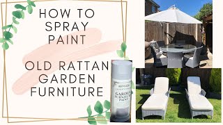 HOW TO TRANSFORM OLD GARDEN FURNITURE WITH SPRAY PAINT