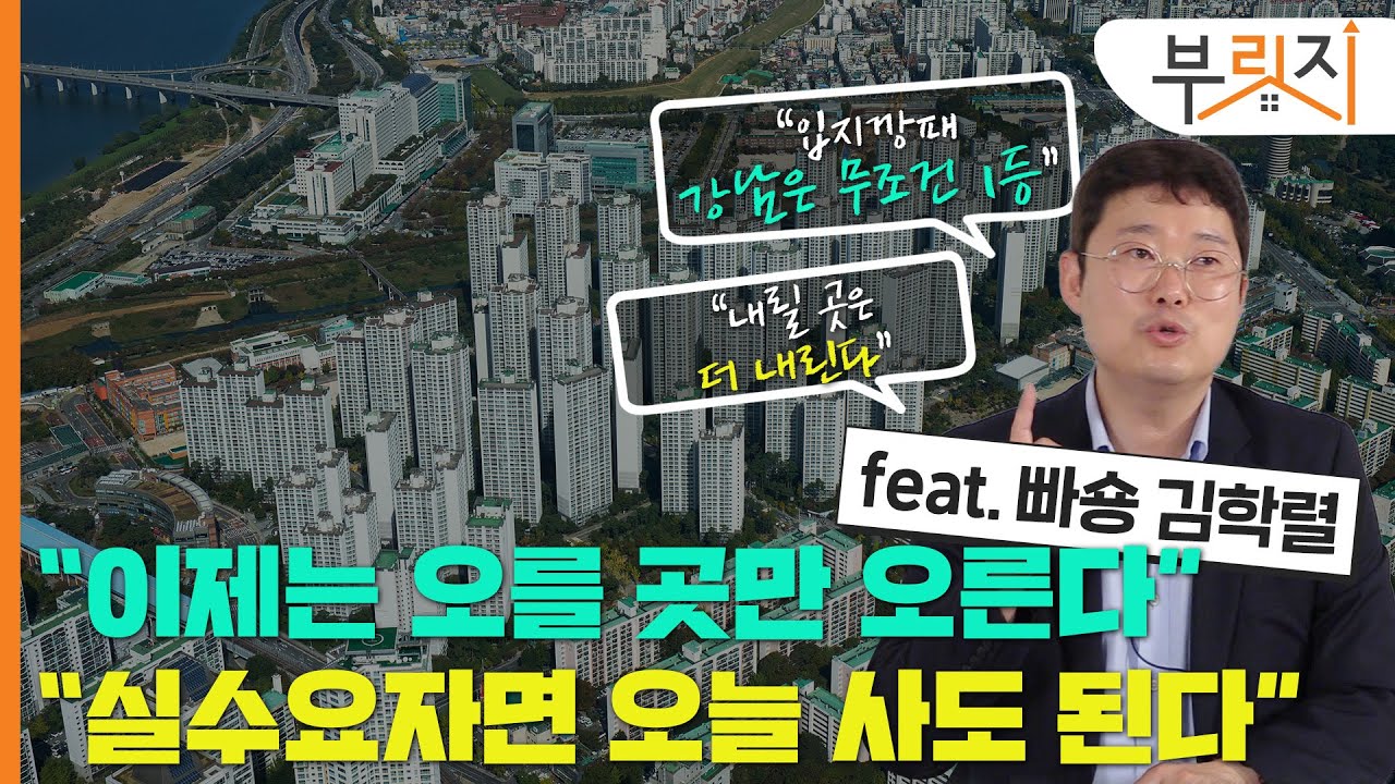 [부릿지TALK]빠숑 김학렬 "집값 양극화...이젠 내릴 곳은 내립니다"
