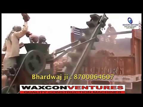 Brick Crusher Machine with Conveyor by Waxcon