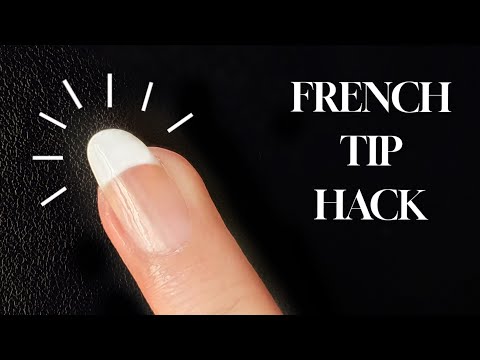 FRENCH TIP HACK | French Manicure at Home✨️🤍