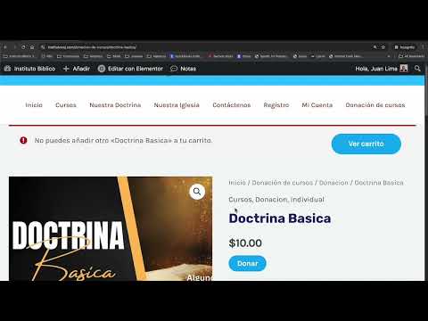 Como entrar a tus cursos (Con Beca o por Donación)