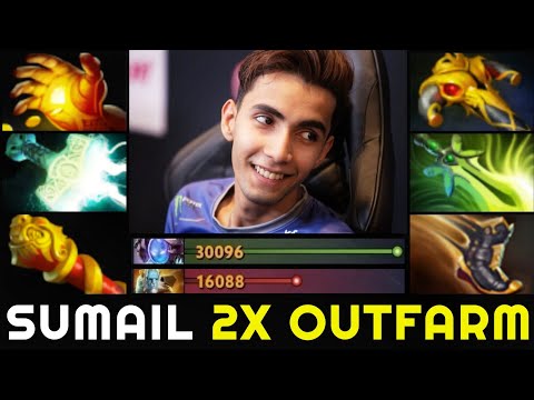 When SUMAIL Picks Arc Warden - 2x OUTFARM enemy carry 7.27 Dota 2