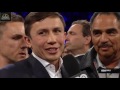 ITS ON - Gennady Golovkin enters the ring after Canelo Alvarez's win  to ANNOUNCE THE BIG ONE