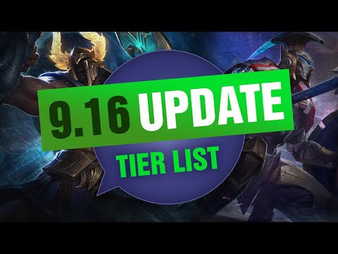 UPDATED Mobalytics Patch 9.16 Tier List New OP Champions and Q&A - League of Legends