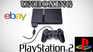 Unboxing Ebay PlayStation 2 Console Slim PS2 with 3 games HD 1080P