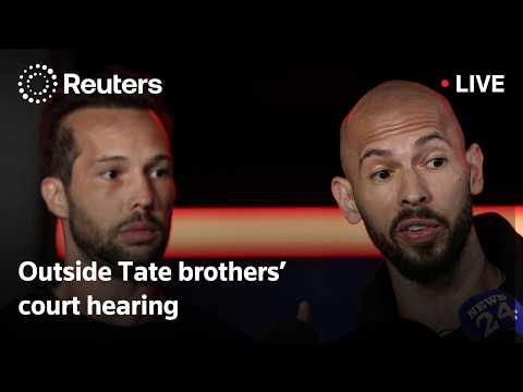 Video Thumbnail: LIVE: Outside Tate brothers’ court hearing