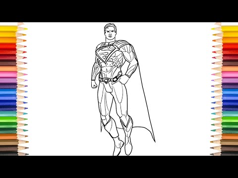 SUPERMAN Coloring Pages | Injustice League Superman Coloring Pages