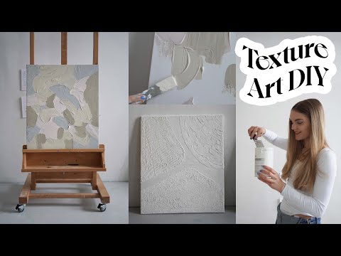 3 Kunstwerke mit Spachtelmasse & Texture Art für dein Zuhause // I'mJette