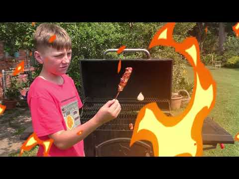 Bacon Wrapped Chicken And Beef On The Grill