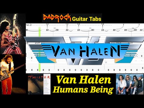 Humans Being - Van Halen - Guitar + Bass TABS Lesson