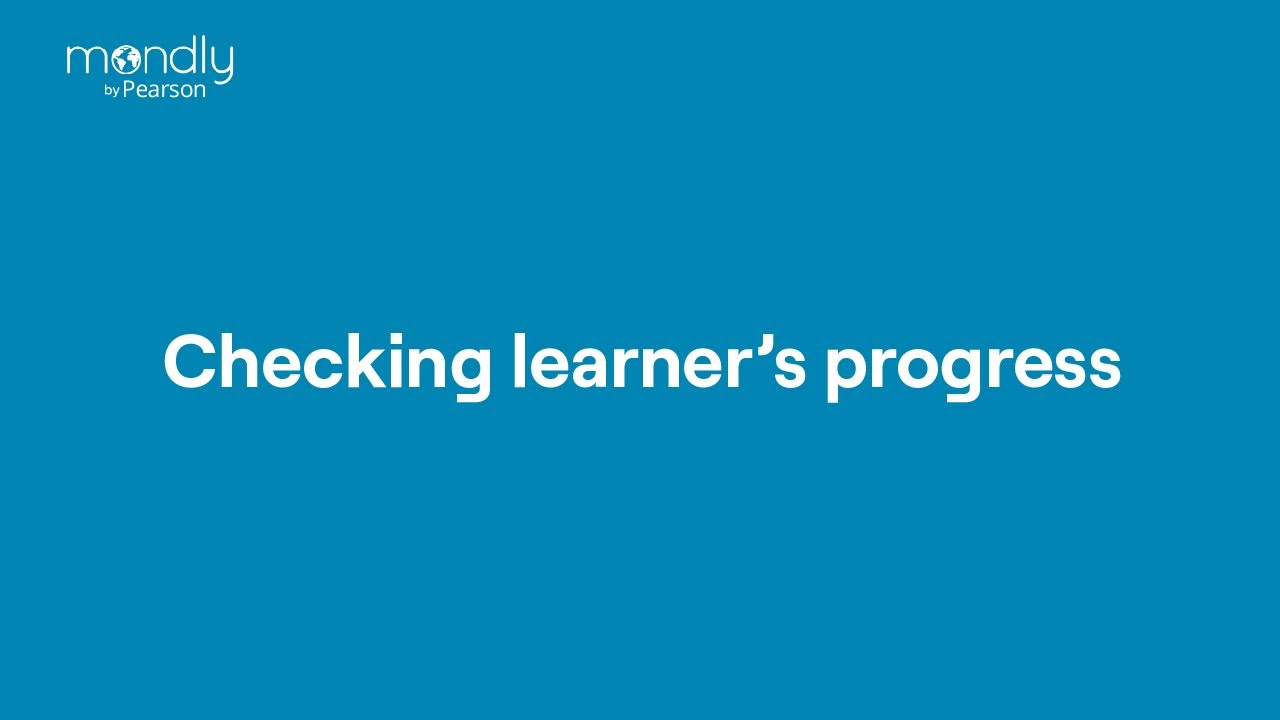 Checking learner's progress