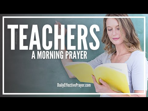 Morning Prayer For Teachers | Teachers Prayer