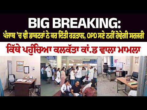 Punjab Doctors Join IMD's Call For Nationwide Strike Over Kolkata Horror