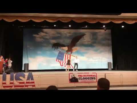 National Clogging duet champions Abby Simpson and Gavin Cox