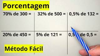 PORCENTAGEM ⏐ COMO CALCULAR PORCENTAGEM COM ESSE MÉTODO FÁCIL