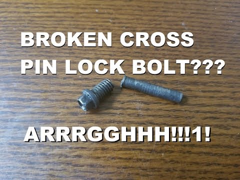 How to remove broken cross pin bolt