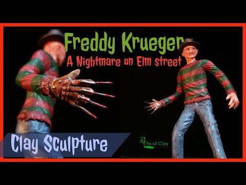 Sculpting Freddy Krueger_Polymer Clay_Life of Clay
