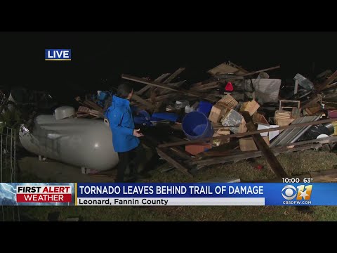 Tornado Touches Down In Fannin County; Thunderstorms Drop Lots Of Hail On Parts Of North Texas