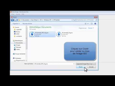 comment monter graver l'image iso