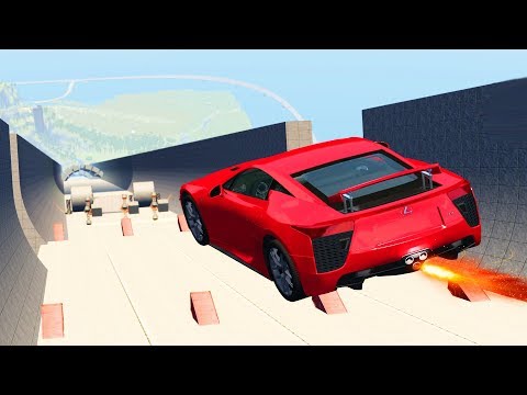 BeamNG Drive High Speed Open Bridge Jumps #21 | CrashTherapy
