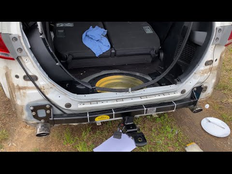Honda Odyssey RB3 rear bumper bar removal and tow bar install