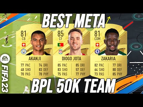 FIFA 23 - BEST META 50K PREMIER LEAGUE TEAM SQUAD BUILDER TO GET MORE WINS