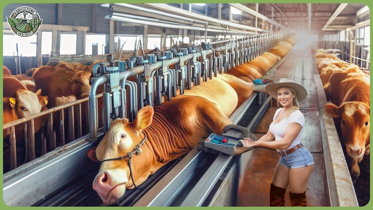 How Billion Cows Are Raised & Transported - Massive Cattles Transporting Technology