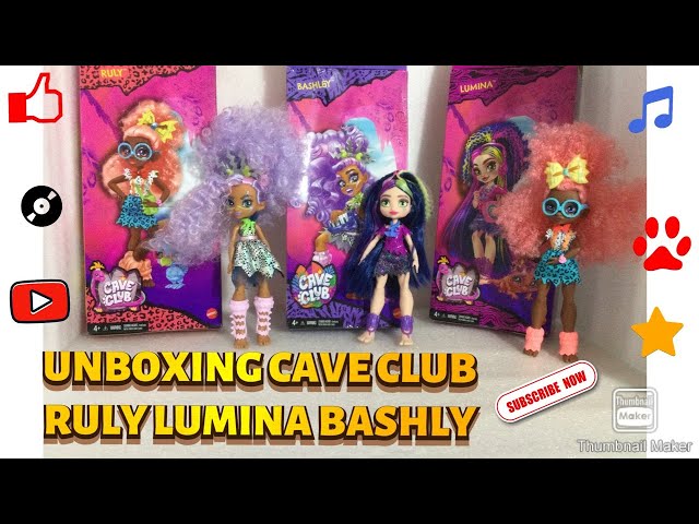 Vídeo relacionado con Cave Club Bashley Muñeca con accesorios de juguete y de moda, incluye mascota (Mattel GTH04)