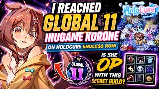 🔥 🐶 I REACHED GLOBAL #11 INUGAMI KORONE IN HOLOCURE! THIS SECRET BUILD IS INSANE!!