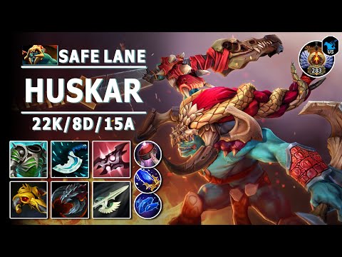 Huskar Safe Lane Carry | 7.30e | Crazy Armlet Toggle | Dota 2 Immortal Gameplay