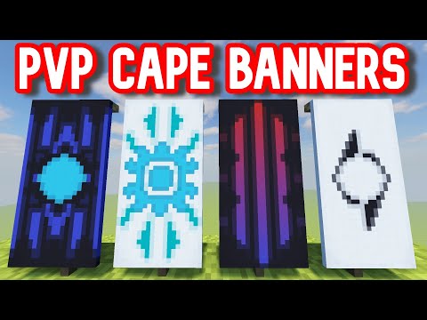 ✔ TOP 4 PVP CAPE BANNERS IN MINECRAFT TUTORIAL!