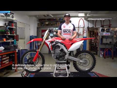 Honda CRF450R Electric Start Installation (step by step how to video)