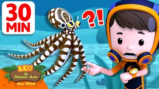 Download lagu Gurita Peniru Berubah Menjadi Banyak Makhluk! 🐙🪸 | 30 Menit | Leo Si Penjaga Alam | #hewan mp3