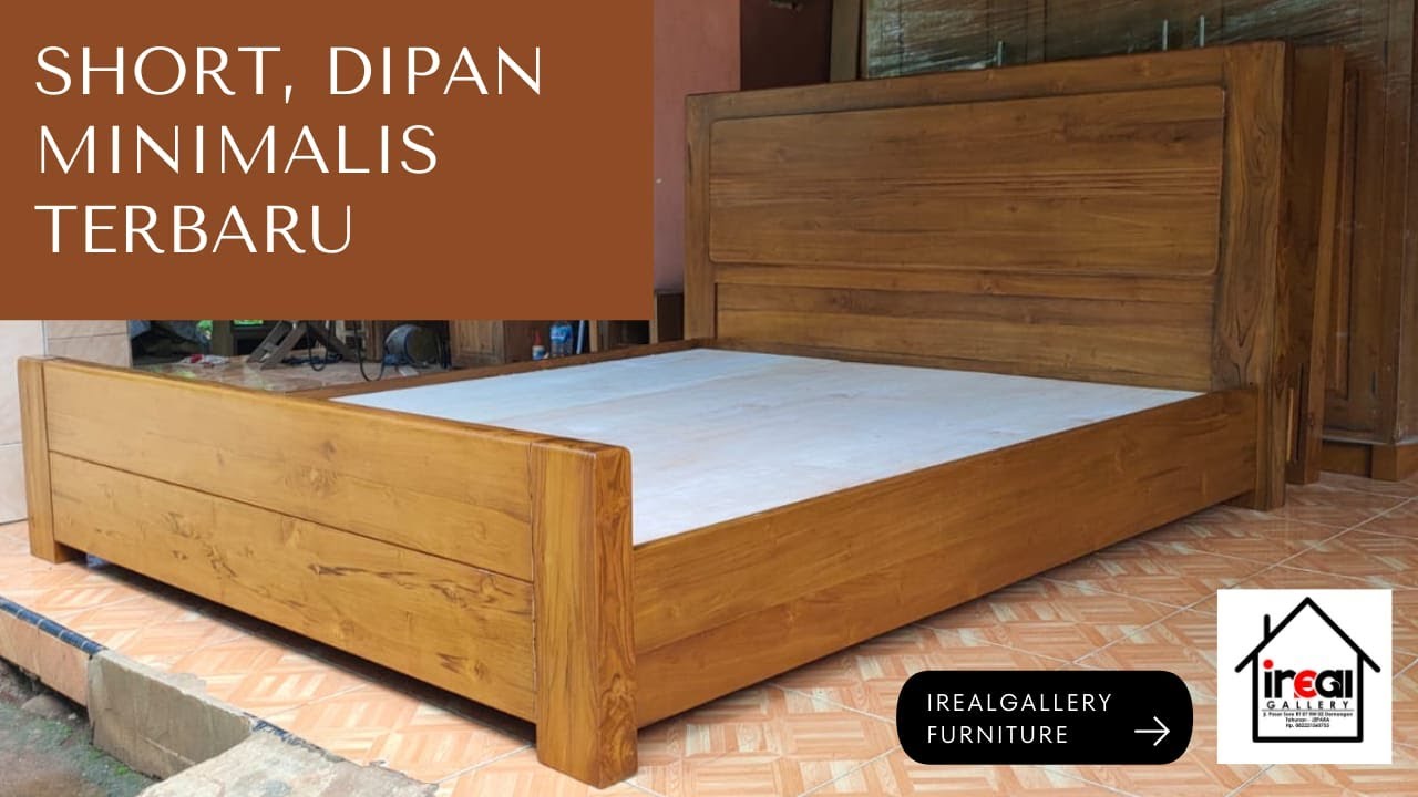 DESAIN TERBARU, DIPAN MINIMALIS KAYU JATI JEPARA