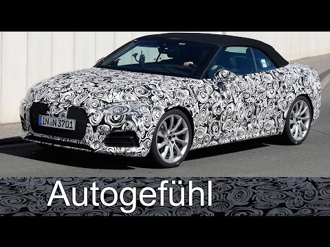 All-new Audi A5 Coupé/Cabriolet S5 spy shots camo car Erlkönig neu