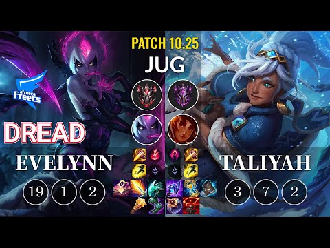AF Dread Evelynn vs Taliyah Jungle - KR Patch 10.25