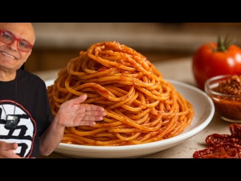 PESTO di POMODORI SECCHI 2 ricette ANNI 80 NON SOLO Spaghetti pesto di pomodori secchi E BRUSCHETTA