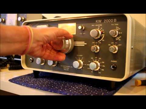 KW 2000B Ham Radio Transceiver made in the UK in 1968